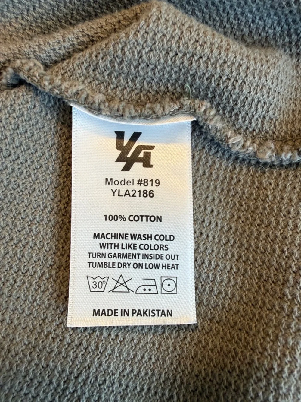 YoungLA Men's Reign Everyday Olive Green Long Sleeve Shirt~ Size: Large - Picture 7 of 9